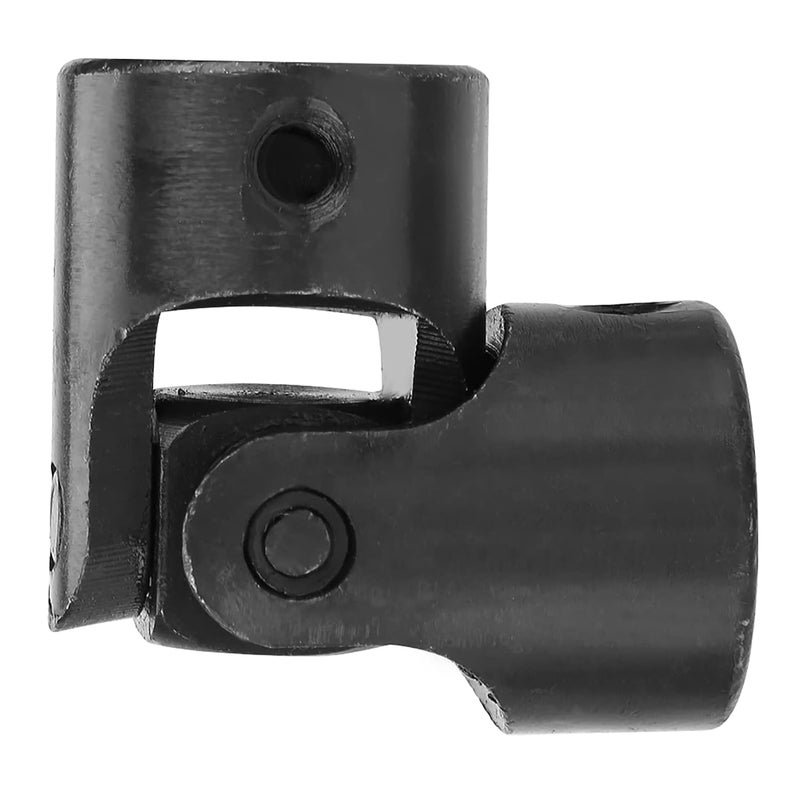 Estink Universal Joint, Pack of 2 Black Metal Shaft Coupling Motor Connector DIY Steering Universal Joint with Screws Replacement for Connecting Model Cars Model Ships Robots, 12 * 24 * 51mm - Image 5